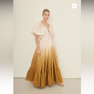 Rooh Collective Birthday Gown in Sun Ombré - Size Small